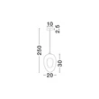 Pendul NovaLuce TEMPUS metal, natur, maro, G9 - 9002686