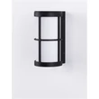 Aplica de perete exterioara NovaLuce Stone metal, plastic, negru, E27, IP54 - NL-9002851