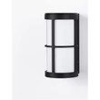 Aplica de perete exterioara NovaLuce Stone metal, plastic, negru, E27, IP54 - NL-9002851