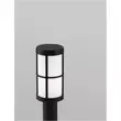 Lampadar exterior NovaLuce Stone metal, plastic, negru, E27, IP54 - NL-9002860