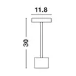 Veioza exterioara NovaLuce Fumo metal, plastic, alb, LED, 3000K, 2W, 230lm, IP54 - NL-9002863