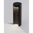 Lampadar exterior NovaLuce Tien metal, sticla, negru, transparent, LED, 3000K, 8.5W, 470lm, IP54 - NL-9002878
