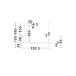 Pendul NovaLuce LOOMA metal, acril, negru, LED, 30W, 3000K, 1569 Lm - NL-9003010