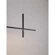 Pendul NovaLuce LOOMA metal, acril, negru, LED, 30W, 3000K, 1569 Lm - NL-9003011