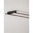 Plafoniera NovaLuce BRIANA metal, acril, negru, LED, 39W, 3000K, 2245 Lm - NL-9003019