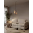 Pendul NovaLuce TEMPUS metal, natur, maro, E27 - 9003670