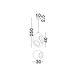 Pendul NovaLuce TEMPUS metal, natur, maro, E27 - 9003670