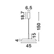 Pendul NovaLuce LINUS metal, plastic, negru, alb, LED, 2700K-4000K, 40W, 2541lm - NL-9005660