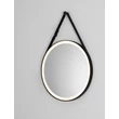 Oglinda NovaLuce REMS metal, sticla, negru, LED, 29W, 701lm, 3000K, IP44 - NL-9006005
