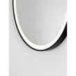 Oglinda NovaLuce REMS metal, sticla, negru, LED, 29W, 701lm, 3000K, IP44 - NL-9006005