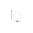Oglinda NovaLuce ALDA metal, sticla, argintiu, LED, 33W, 780lm, 4000K, IP44 - NL-9006012