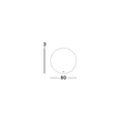 Oglinda NovaLuce ALDA metal, sticla, argintiu, LED, 42W, 912lm, 4000K, IP44 - NL-9006013