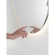 Oglinda NovaLuce ALDA metal, sticla, argintiu, LED, 42W, 912lm, 4000K, IP44 - NL-9006013