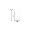 Oglinda NovaLuce URAL metal, sticla, negru, LED, 36W, 1026lm, 4000K, IP44 - NL-9006015