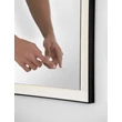 Oglinda NovaLuce URAL metal, sticla, negru, LED, 36W, 1026lm, 4000K, IP44 - NL-9006015