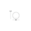 Oglinda NovaLuce URAL metal, sticla, negru, LED, 29W, 977lm, 4000K, IP44 - NL-9006017
