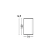Oglinda NovaLuce AMBOR metal, sticla, negru, LED, 48W, 1648lm, 4000K, IP44 - NL-9006022