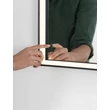 Oglinda NovaLuce AMBOR metal, sticla, negru, LED, 48W, 1648lm, 4000K, IP44 - NL-9006022