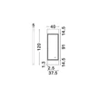 Oglinda NovaLuce DOUL metal, sticla, negru, LED, 37W, 385lm, 4000K, IP44 - NL-9006023