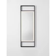 Oglinda NovaLuce DOUL metal, sticla, negru, LED, 37W, 385lm, 4000K, IP44 - NL-9006023