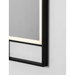 Oglinda NovaLuce DOUL metal, sticla, negru, LED, 37W, 385lm, 4000K, IP44 - NL-9006023