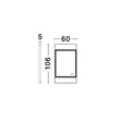 Oglinda NovaLuce DOUL metal, sticla, negru, LED, 41W, 426lm, 4000K, IP44 - NL-9006024