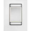 Oglinda NovaLuce DOUL metal, sticla, negru, LED, 41W, 426lm, 4000K, IP44 - NL-9006024