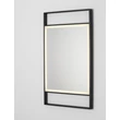 Oglinda NovaLuce DOUL metal, sticla, negru, LED, 41W, 426lm, 4000K, IP44 - NL-9006024