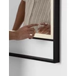 Oglinda NovaLuce DOUL metal, sticla, negru, LED, 41W, 426lm, 4000K, IP44 - NL-9006024