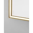 Oglinda NovaLuce AMBOR metal, sticla, auriu, LED, 38W, 2488lm, 3000K, IP44 - NL-9006039