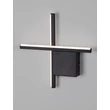 Aplica de perete NovaLuce CROSS metal, negru, LED, 2700K, 10W, 660lm - 9006082