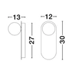 Aplica de perete NovaLuce BLOB metal, sticla, alb, G9 - 9006093