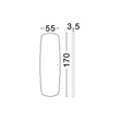 Oglinda NovaLuce SINIA  metal, sticla,negru,  LED, 58W, 3000K, 1186Lm, IP44 - 9006113