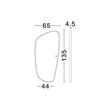 Oglinda NovaLuce SINIA  metal, sticla,negru,  LED, 53W, 3000K, 1092Lm, IP44 - 9006114