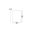 Oglinda NovaLuce ONAR  metal, sticla,negru,  LED, 48W, 3000K, 1132Lm, IP44 - 9006117