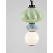 Pendul NovaLuce ONETA metal, sticla, negru, multicolor, LED, 8W, 520lm, 3000K - NL-9009155