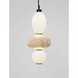 Pendul NovaLuce ONETA metal, sticla, negru, bej, LED, 18W, 1170lm, 3000K - NL-9009156
