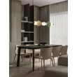 Pendul NovaLuce ONETA metal, sticla, negru, multicolor, LED, 23W, 1495lm, 3000K - NL-9009158