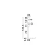 Lampadar NovaLuce ONETA metal, sticla, negru, multicolor, LED, 19W, 1140lm, 3000K - NL-9009160