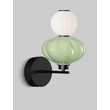 Aplica de perete NovaLuce ONETA metal, sticla, negru, multicolor, LED, 8W, 520lm, 3000K - NL-9009161