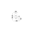 Aplica de perete NovaLuce ONETA metal, sticla, negru, multicolor, LED, 8W, 520lm, 3000K - NL-9009162