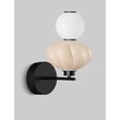 Aplica de perete NovaLuce ONETA metal, sticla, negru, multicolor, LED, 8W, 520lm, 3000K - NL-9009162