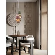 Pendul NovaLuce MELINE metal, sticla, alb, multicolor, E14 - NL-9009164