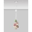 Pendul NovaLuce MELINE metal, sticla, alb, multicolor, E14 - NL-9009164