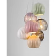 Pendul NovaLuce MELINE metal, sticla, alb, multicolor, E14 - NL-9009164