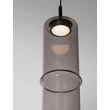 Pendul NovaLuce SANO metal, sticla, negru, fumuriu, LED, 3W, 180lm, 3000K - NL-9009165