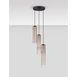 Pendul NovaLuce SANO metal, sticla, negru, fumuriu, LED, 9W, 540lm, 3000K - NL-9009167