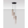 Pendul NovaLuce SANO metal, sticla, negru, fumuriu, LED, 9W, 540lm, 3000K - NL-9009167