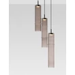 Pendul NovaLuce SANO metal, sticla, negru, fumuriu, LED, 9W, 540lm, 3000K - NL-9009167