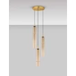 Pendul NovaLuce SANO metal, sticla, auriu, sampanie, LED, 9W, 540lm, 3000K - NL-9009168
